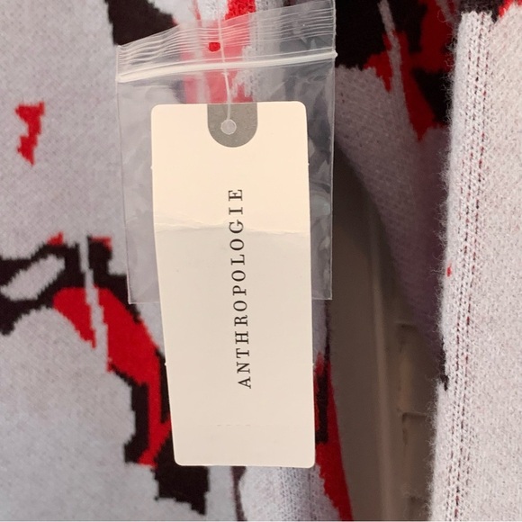 NWT Anthropologie Lizzie Mock Neck Sweater Size M Cozy Soft Knit Floral Print - Picture 5 of 16